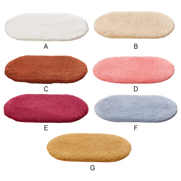 1/2 polyester halkfri golvmatta för badrum Lätt att rengöra och grey blue 1Set