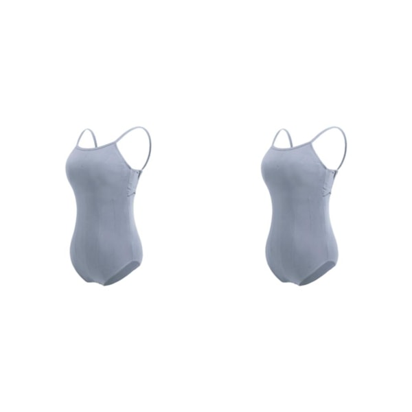 1/2/3 Dance Body Balett Leotard Dansoutfit Andas Light Gray XXL 2PCS