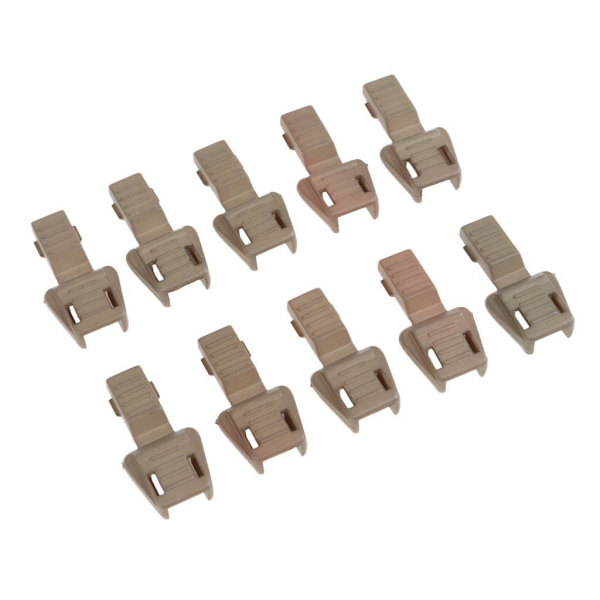 1/2/3/5 10 Styck Plast För Dragkedja Avdragare Ändlås Dragkedja Drag Brown 3.5x1.7cm 1Set