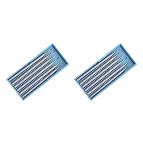 1/2/3/5 Tiny 0MM Tungsten Steel Rotary Burr Router Bit Mill 2PCS