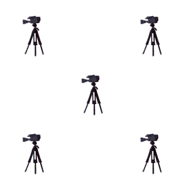 1/2/3/5 1:64 Handmålad modell Människor Figur Diorama Scenery Tripod Camera height 2.8-3cm 5Set