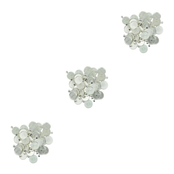 1/2/3 50 stycken tom, rund rambricka Base DIY Cabochon Silver White 29x22mm 3Set