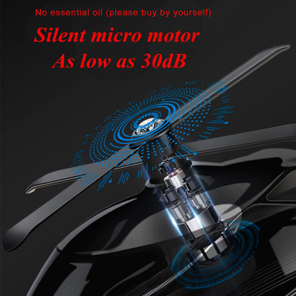 1/2/3 Solar Powered Car Air Freshener För Creative Small Car Silver 10.4x8cm 1Set