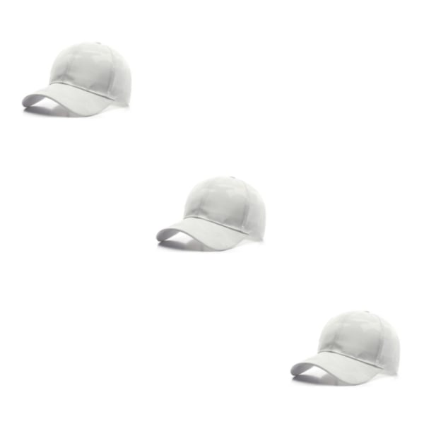 1/3/5 Lätt och andas cap för män - Håll dig bekväm white 3PCS