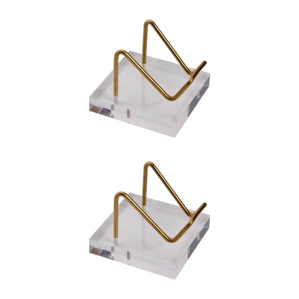 1/2/3 Clear Display Stand för Mineral Geode Coral Pieces Hållare 2Set