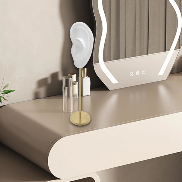 1/2/3 Örhänge Display Stand Human Ear Model Stud Holder Showcase Left Translucent Height: 18cm 1Set