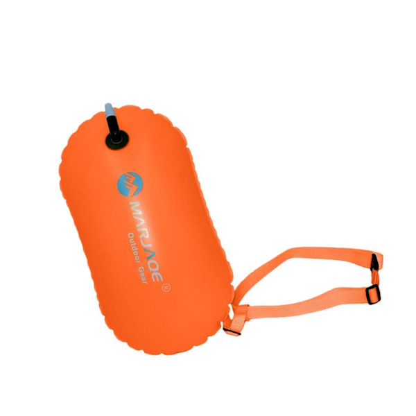 Uppblåsbar Swim Booy Tow Float lättviktsanordning för vatten Orange