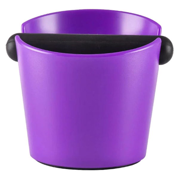1/2 Coffee Knock Box Bin För Espresso Grinds Tamper Waste Tamp Purple open mouth 1Set