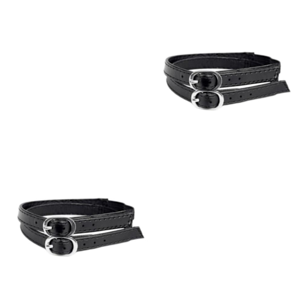 1/2/3/5 Skoremshållare med Spänne Skosnöre Tillbehör Anti matt black 33 x 0.2 x 1cm 2Set