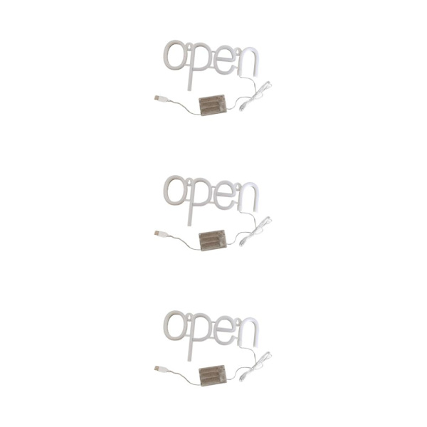 1/3/5 LED öppen skyltbelysning Neonljus Game Store Room 3PCS