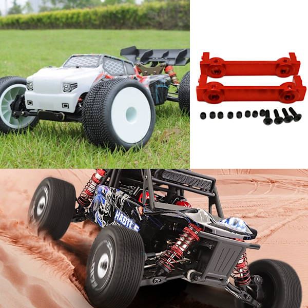 1/2/3/5 och utsökt utförande bakre stötfångare för ECX 1/12 Rc silver 1Set