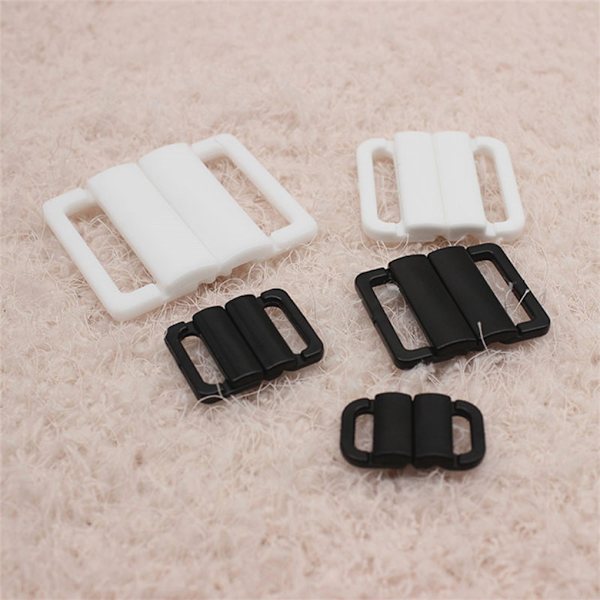 1/2/3/5 Plast BH Strap Juster Spänne Vackert utförande Transparent 20mm 1Set