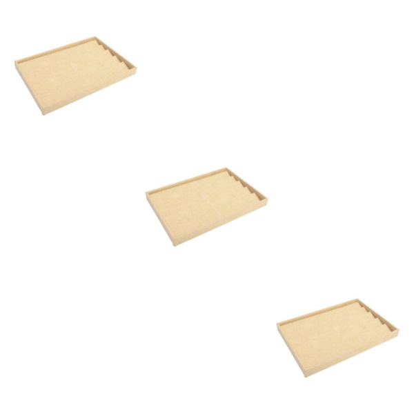 1/2/3 Stapelbara smycken fack för lådor butiker Showcase present Earrings Tray 35x24x3cm 3Set