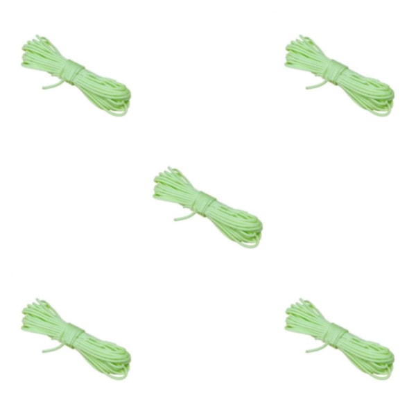 1/2/3/5 polyester Robust och tålig utomhus Paracord sladd för light green 7.5 M 5PCS