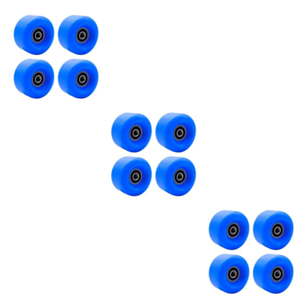 1/2/3 Inline Skate Wheel PU Slitstarka 58 mm 82A hjul Blue 58x58x32mm 3Set