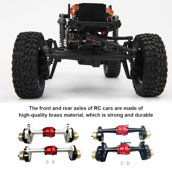 1/2/3 2st Legering CR18P Portalaxlar för Hobby Plus 1/18 CR18P Black 1Set
