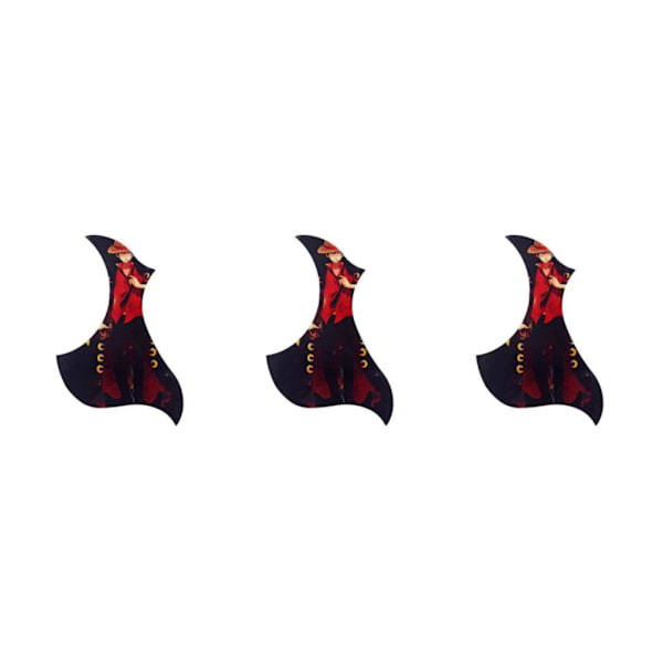 1/2/3 Universal Folk Gitarr Självhäftande Pickguard Sticker för 3Set