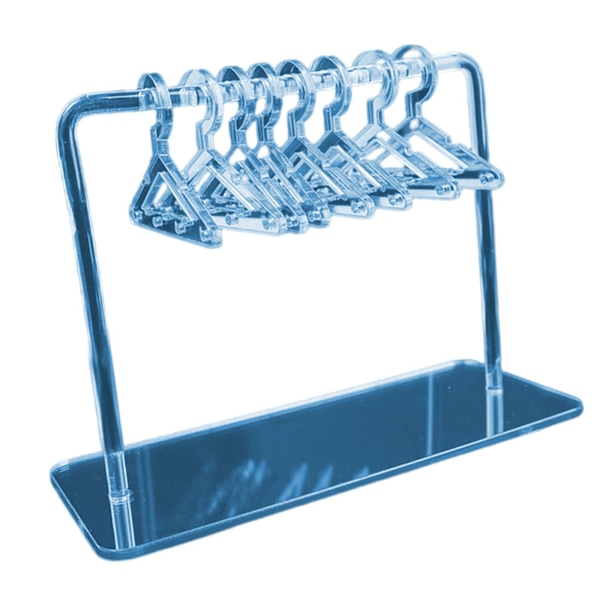 1/2/3 Söt Örhänge Display Stand Mini klädhängare Rack Dekor för Blue 15 x 6 x 11cm 1Set