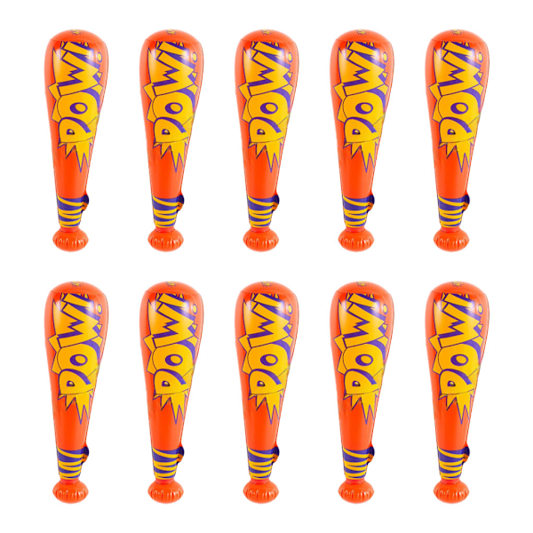1/2/3/5 10-påse uppblåsbar baseboll - leksaker för barn och roliga spel red 5PCS