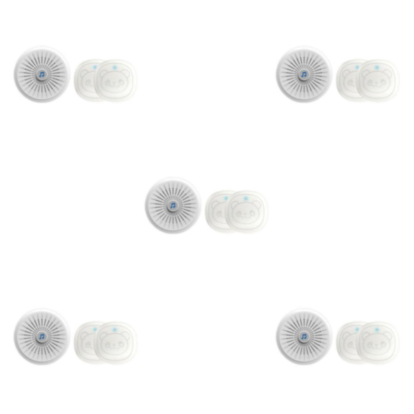 1/3/5 vit Intelligent trådlös dörrklocka Hållbar och 5PCS