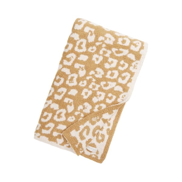 1/2/3 Throw Blanket Leopard Print Flanell Fleece Filtar Plysch light tan 30x35in 1Set
