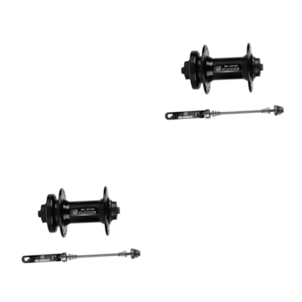 1/2 36-håls skivbromsnav med snabbkoppling med genomgående axel 7-11 Front hub 2PCS
