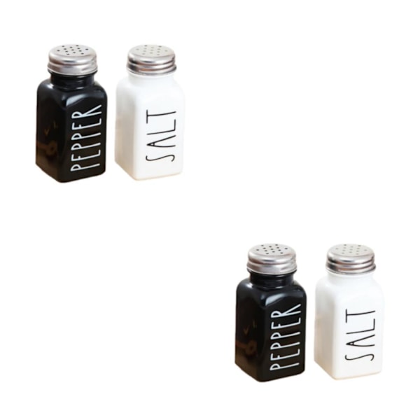 1/2 Salt- och Pepparshaker Set Kryddor flaska Krukor 2Set