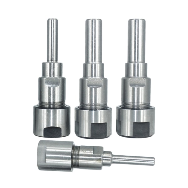 1/2/3/5 Diameter Shank Router Collet Extension För Chuck Hållare Silver 6.35mm 1Set