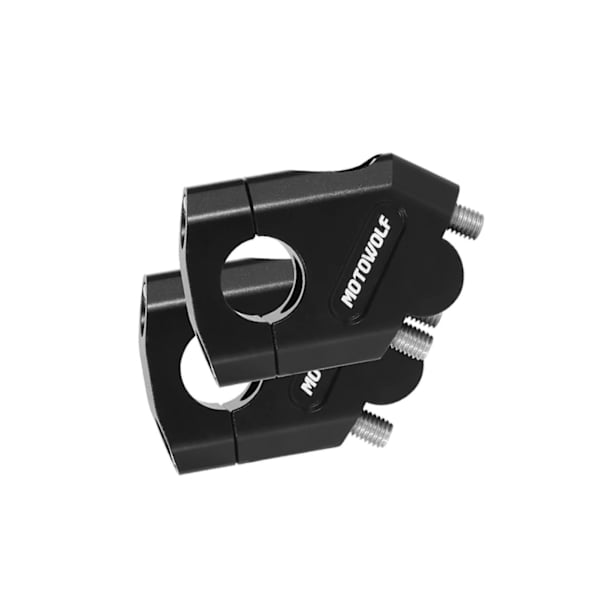 1/2/3 Universal Motorcykel Aluminium Handle Bar För Riser Bar Black 22mm 2PCS