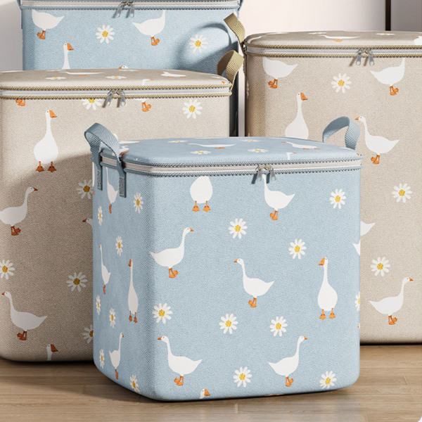 1/2/3/5 Förvaringsväska förvaringslåda flytta Garderob Lådor Lådor Blue 50*50*70 1Set