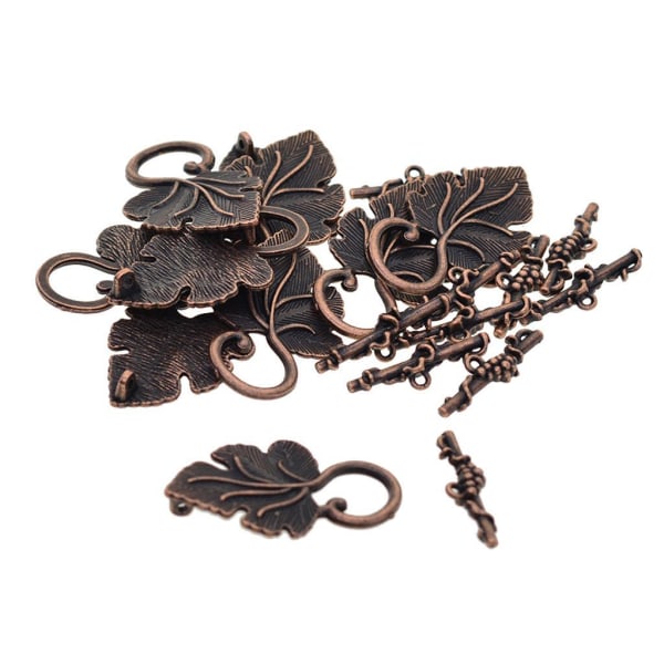 1/2/3 10 set Leaf OT Toggle Clasps Smycken Clasp Connectors Platinum 1Set