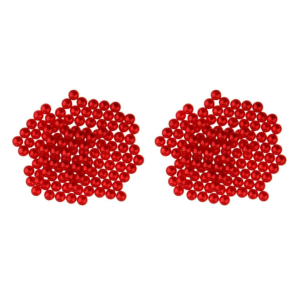 1/2/5 150st Imitation Pearl Inget hål ABS Plast Berlock DIY Lös 2Set