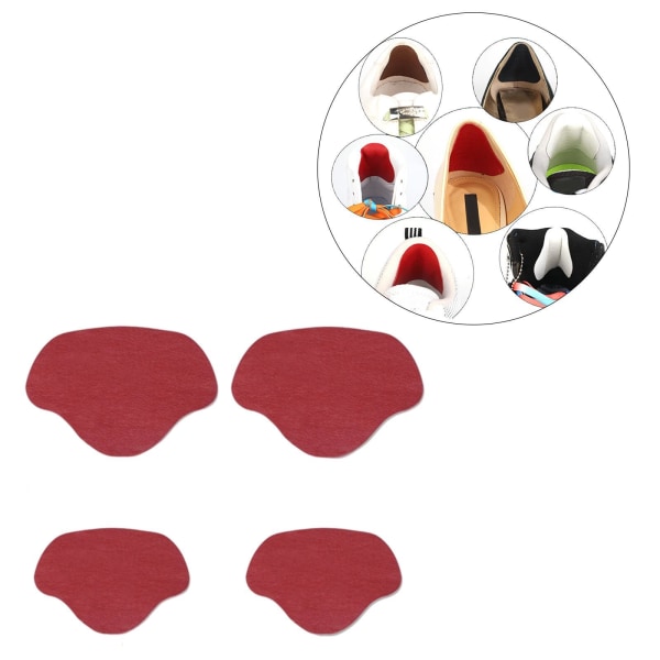 1/2/3/5 Shoe Häl Pad Innersula Häl Reparation Heel Stick för män & wine red 1Set