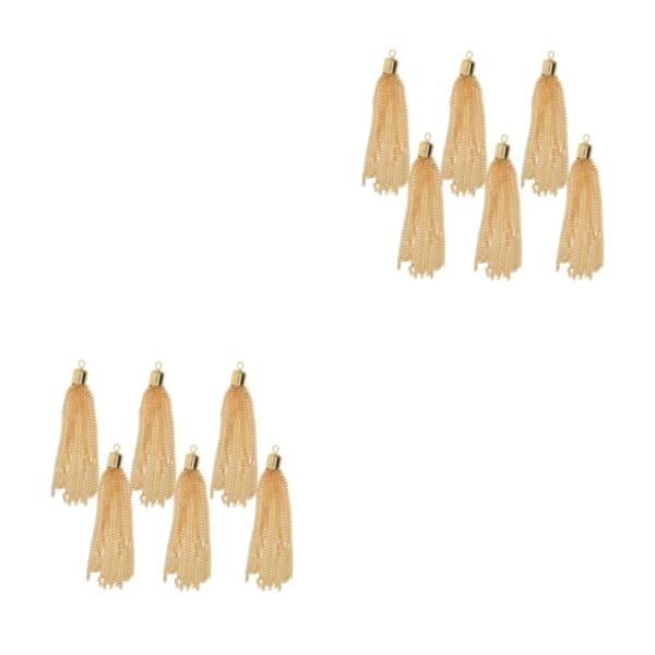1/2/3/5 6 delar Handgjorda Boho Long Chain Tofshängen Light gold 2Set