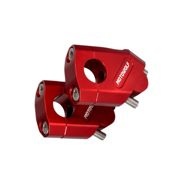 1/2/3 Universal Motorcykel Aluminium Handle Bar För Riser Bar Red 22mm 2PCS