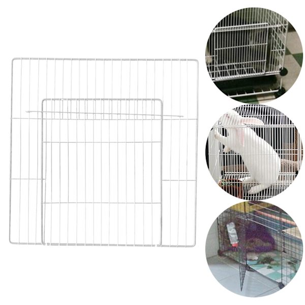 1/2/3 Pet lekhage Dörrbur Metalltråd inomhus staket Kaninvalp White Dense Grid 35 x 35CM 1Set