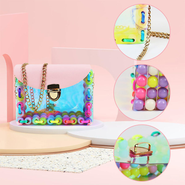 1/5 DIY färgglad och briljant pärlpåse Bekväm och 1Set