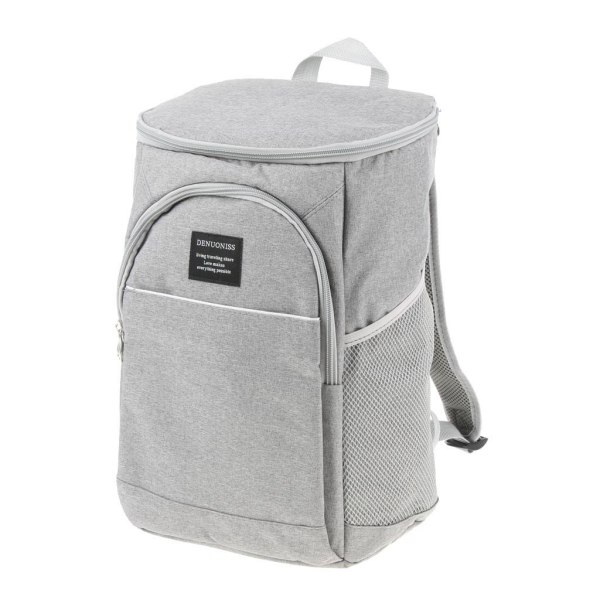 1/2 18L Backpack Cooler Camping Picnic Isolerad lunchbehållare Light Grey 1 Pc