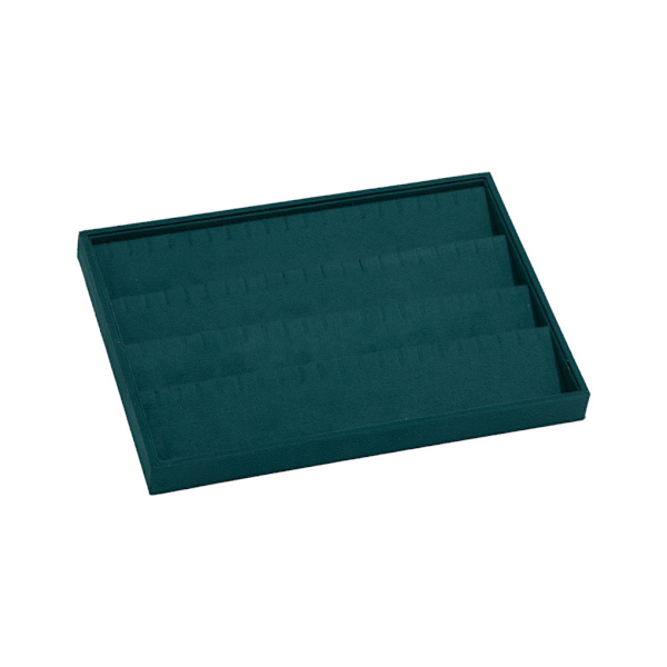 1/3 Universal Velvet Display Fack för örhängen och ringar Green 1Set
