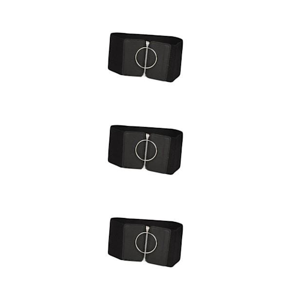 1/2/3 Fashion Elastiskt midjebälte Wide För Cinch Belts Korsett Style C 3Set