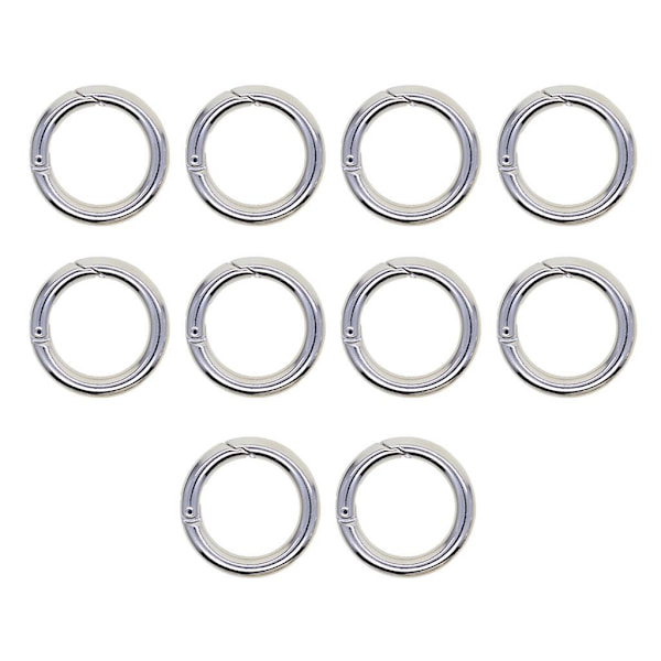 1/2/3/5 10 st runda fjäderkrokar karbinnyckelnyckel platinum 28mm 1Set