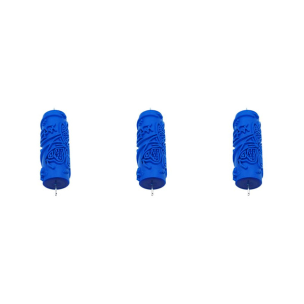 1/2/3 5' präglat mönster färgrulle DIY väggmålningskantskärare Blue Type 081 3Set