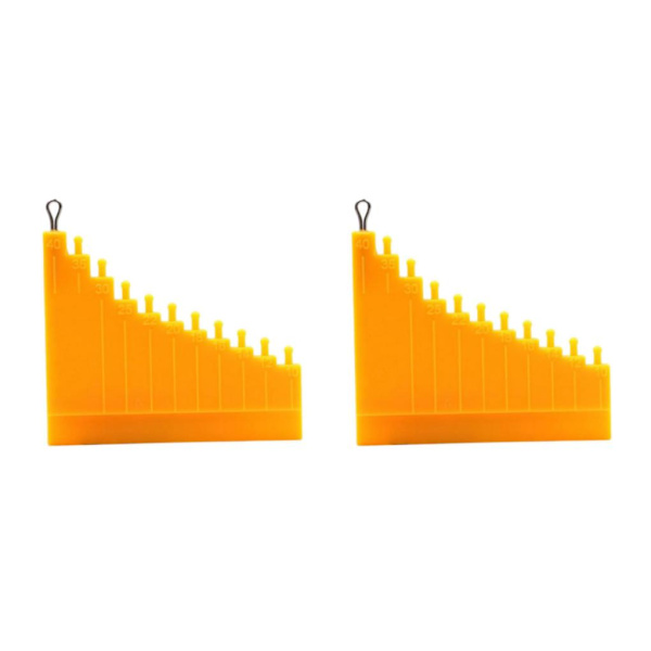1/2 Hair Gauge Tool för karphårriggar Karpfisketillbehör 2Set