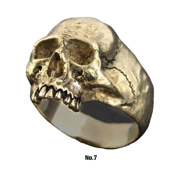 1/3/5 punkring för gotiska tillbehör Lämplig för Halloween Gold 7 1Set
