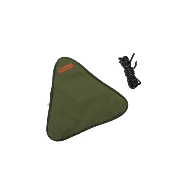 1/2/3/5 Canvas Camping För Triangel Pall Duk Resor Vandring Green 38x34.5cm 1Set