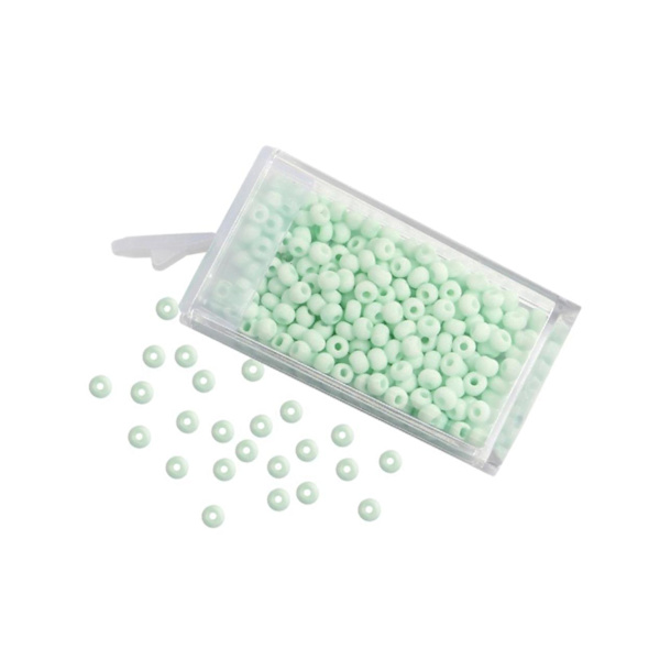 1/2/3/5 Beads DIY Smycken Retro Craft Kit Etniskt för hantverksmärke green 3mm 2Set