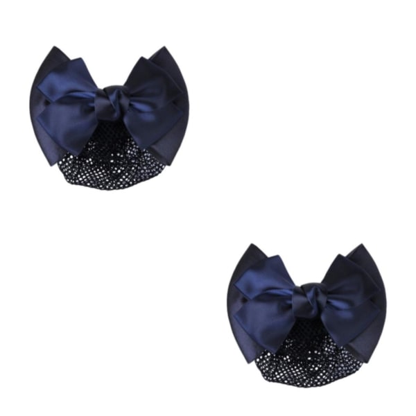 1/2/3/5 tyg lätt att bära Elastiska hårnät för moderiktiga blue fine net 2Set