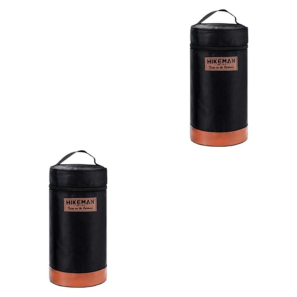 1/2 tank förvaringsväska Multifunktionsbärbart case för utomhusbruk Black M 2Set