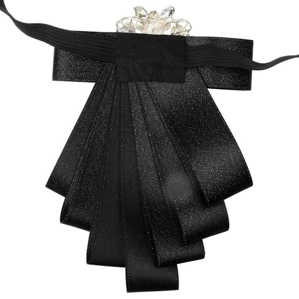 1/2/3/5 Brudgummen för män fluga Bröllopsfest Dansband Black 12 X 8.5cm 1Set