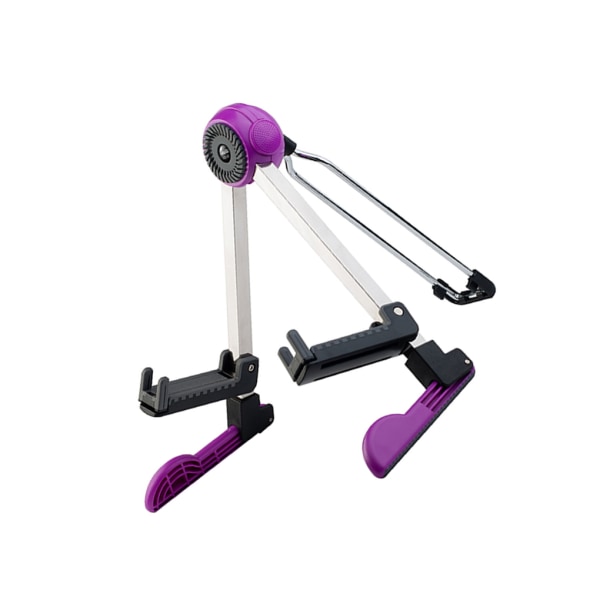 Golvgitarrhållare Fällbart stativ A-ram basinstrumentställ Purple